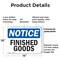 Signmission Finished Goods, 14 in W x Rectangle, Plastic OS-2PACK-NS-P-1014-L-12511 - alternate 2